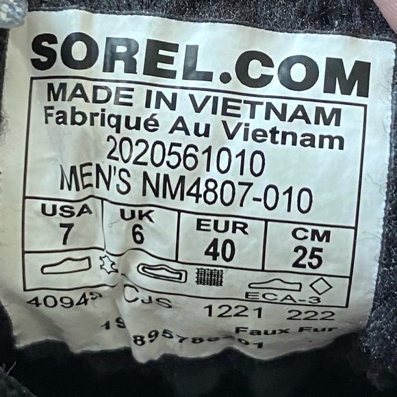 Sorel Explorer Next Drift Men’s Short Lace Up Boot in Black Size 7 - Picture 9 of 10